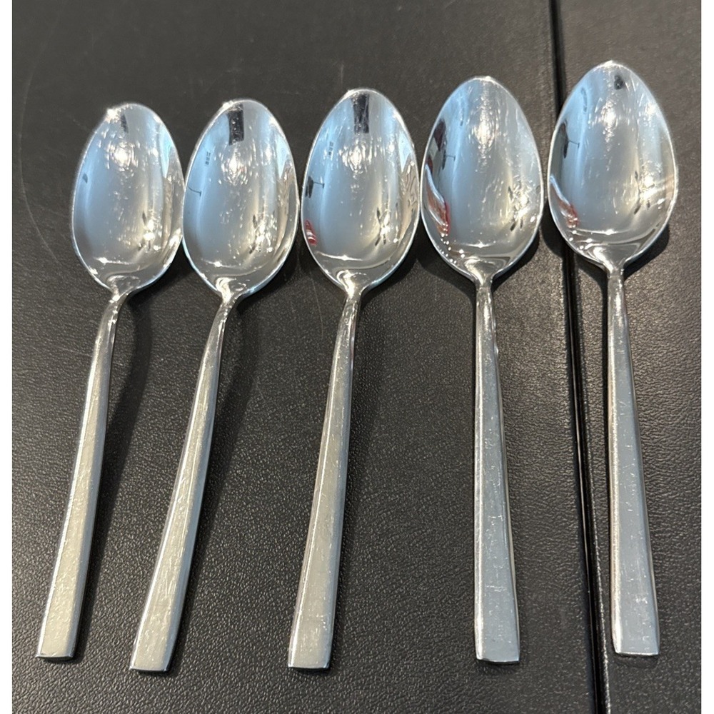 Reed & Barton Cole Soup Spoons Spoon 18/10 Stainless Steel Flatware Set‎ Of 5